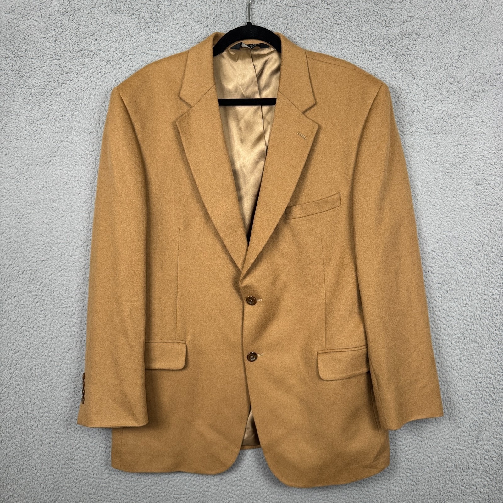 Jos A Bank Blazer Mens 44r Tan Gordon Cashmere Old Money Quiet Luxury Preppy